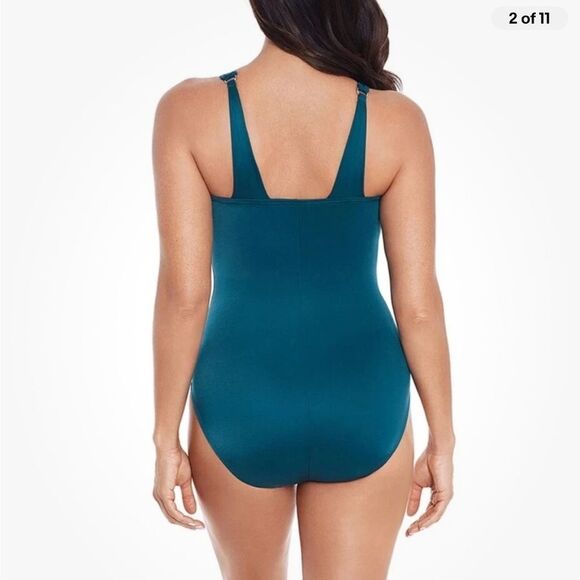 Miraclesuit Azura One-Piece Women's Size 12 One Piece Swimsuit Bathing Suit - Picture 2 of 13